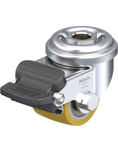 LRA-VSTH 35K-RA poliuretano pasukamas ratukas su stabdžiais