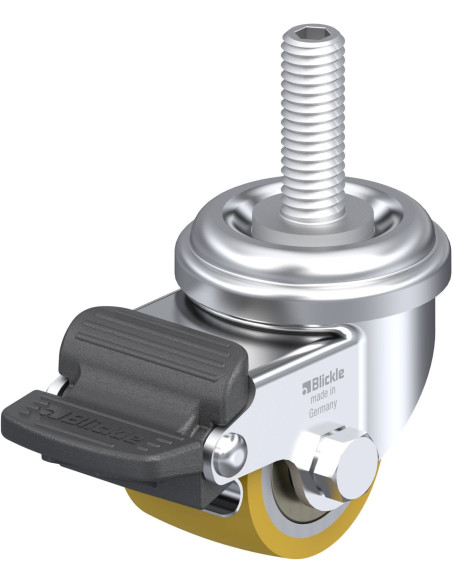 LRA-VSTH 35K-RA-GS10 - Poliuretano ratukas su stabdžiais