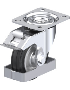 L-RD 100R-FI-FS pasukamas ratukas su stabdžiais 100 mm