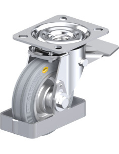 L-RD 100R-ST-VLI-FS pasukamas ratukas su stabdžiais, 100 mm