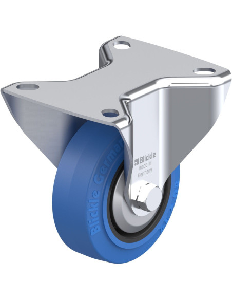 B-POEV 80XR-SB-FA fiksuotas ratukas dengtas guma