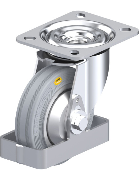 L-RD 100R-VLI-FA-FS pasukamas ratukas su guma 100 mm