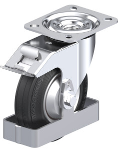 L-RD 125R-FI-FA-FS - 125 mm pasukamas ratukas su stabdžiais