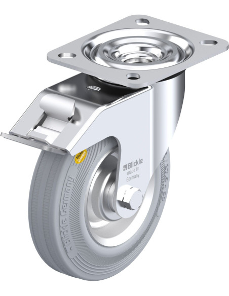 L-RD 125R-FI-VLI pasukamas ratukas su stabdžiais, 125 mm