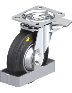 L-RD 125R-ST-FA-FS pasukamas ratukas su stabdžiais, 125 mm