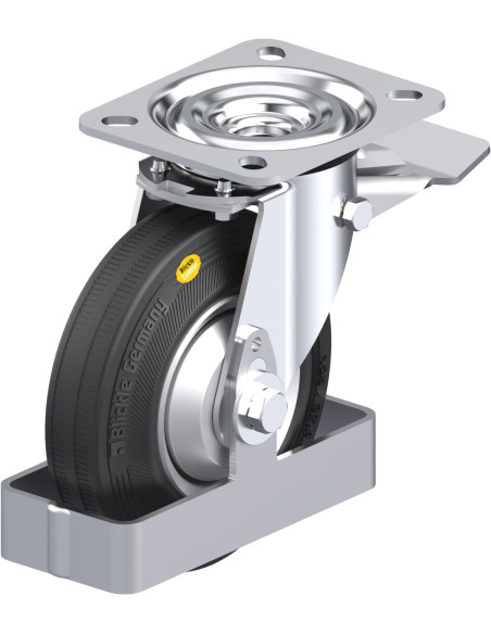 L-RD 125R-ST-FA-FS pasukamas ratukas su stabdžiais, 125 mm