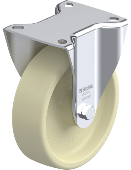 B-POH 125G - Atsparus karščiui fiksuotas ratukas 125 mm
