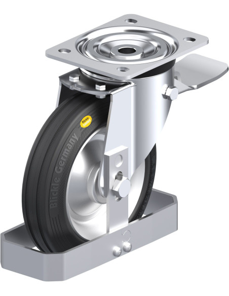 L-RD 182R-ST-FS pasukamas ratukas su stabdžiais, 180 mm