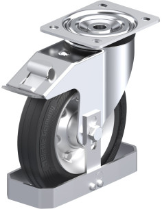 L-RD 200K-FI-FS - Pasukamas ratukas su stabdžiais, 200 mm