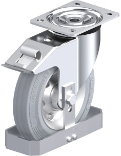 L-RD 200K-FI-VLI-FS pasukamas ratukas su stabdžiais, 200 mm