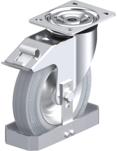 L-RD 202R-FI-VLI-FS pasukamas ratukas su stabdžiais, 200 mm