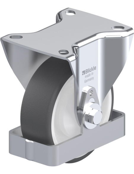 Poliuretano fiksuotas ratukas B-POTH 100KA-FS, 100 mm