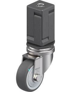 Poliuretano pasukamas ratukas LRXA-PATH 50KFD-EXV07, 50 mm