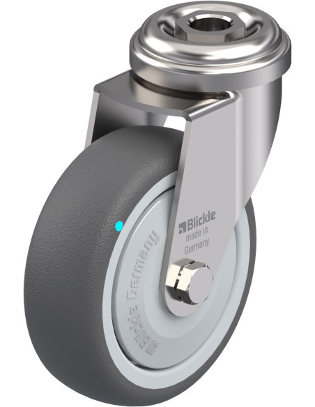 LRXA-PATH 75KFD - Poliuretano pasukamas ratukas, 75 mm