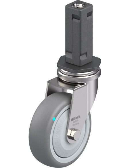 LRXA-TPA 75KFD-EXV03 - Pasukamas ratukas su guma, 75 mm