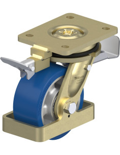 LS-ALBS 127K-ST-RI4-FS poliuretano pasukamas ratukas su