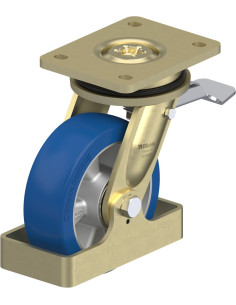 LS-ALBS 150K-ST-FS poliuretano pasukamas ratukas su