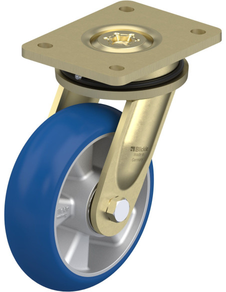 LS-ALBS 160K-CO poliuretano pasukamas ratukas 160 mm