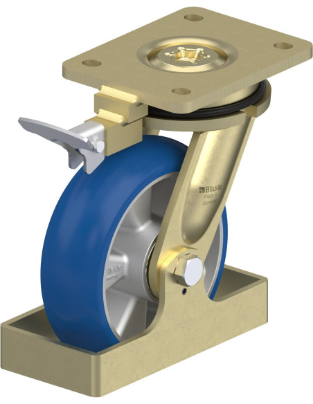 LS-ALBS 160K-CO-RI4-FS poliuretano pasukamas ratukas su