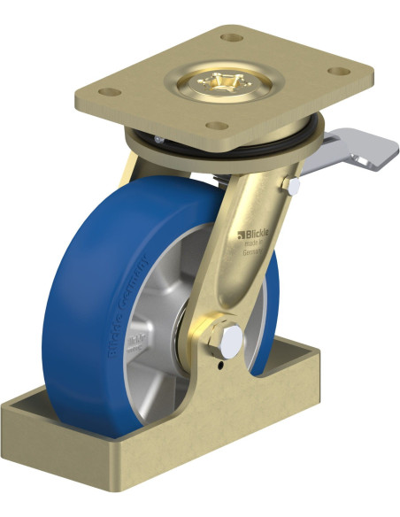 LS-ALBS 160K-ST-FS poliuretano pasukamas ratukas su