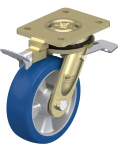 LS-ALBS 160K-ST-RI4 poliuretano ratukas su stabdžiais