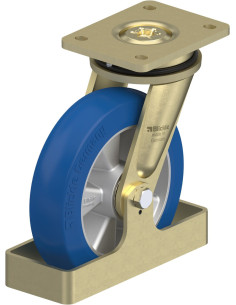 LS-ALBS 200K-CO-FS poliuretano pasukamas ratukas 200 mm