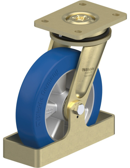 LS-ALBS 200K-FS poliuretano pasukamas ratukas 200 mm