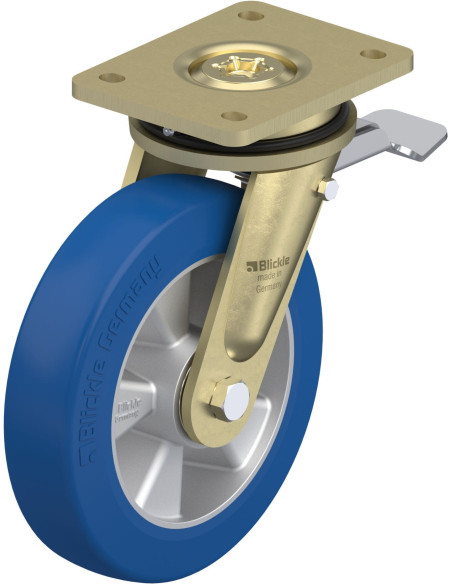 LS-ALBS 200K-ST Poliuretano ratukas su stabdžiais