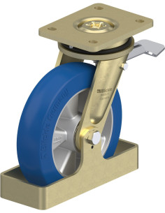 LS-ALBS 200K-ST-CO-FS poliuretano ratukas su stabdžiais