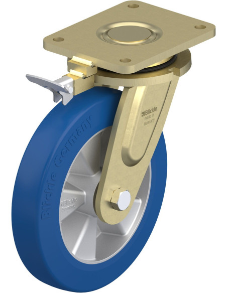 LS-ALBS 250K-RI4 poliuretano ratukas su stabdžiais