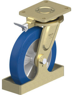 LS-ALBS 250K-RI4-FS poliuretano pasukamas ratukas su