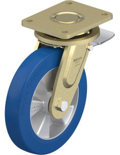 LS-ALBS 250K-ST poliuretano ratukas su stabdžiais