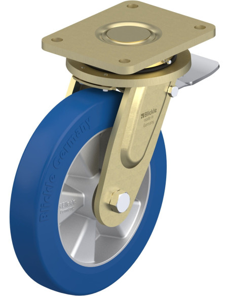 LS-ALBS 250K-ST poliuretano ratukas su stabdžiais