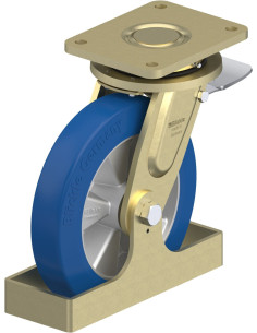 LS-ALBS 250K-ST-FS poliuretano ratukas su stabdžiais