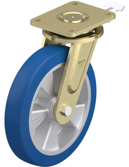 LS-ALBS 300K-RI4 poliuretano ratukas su stabdžiais