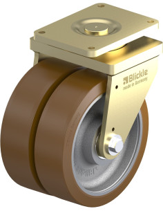 LSD-GB 504K Dvigubas Pasukamas Poliuretano Ratukas 500 mm