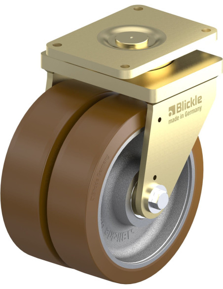 LSD-GB 504K Dvigubas Pasukamas Poliuretano Ratukas 500 mm