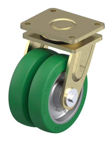 LSD-GST 200K-35 dvigubas pasukamas poliuretano ratukas 200