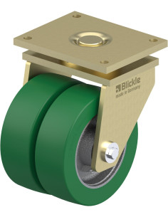 LSD-GST 252K - Dvigubas pasukamas poliuretano ratukas