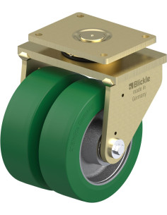 LSD-GST 304K poliuretano dvigubas pasukamas ratukas