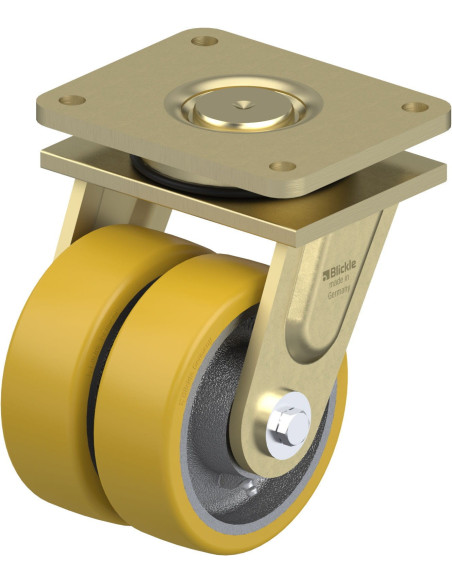 LSD-GTH 150K-35 - Dvigubas pasukamas poliuretano ratukas