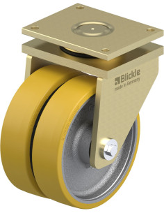 LSD-GTH 302K poliuretano dvigubas pasukamas ratukas 300 mm