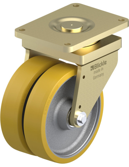 LSD-GTH 404K-42 - Dvigubas pasukamas poliuretano ratukas