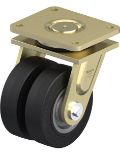 LSD-SE 160K-35 dvigubas pasukamas ratukas su guminėmis