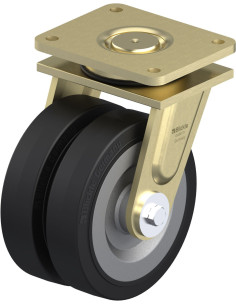 LSD-SE 200K-35 dvigubas pasukamas ratukas dengtas guma