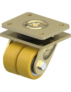 LSD-VSTH 80K poliuretano dvigubas pasukamas ratukas