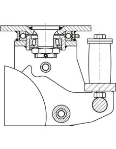 LSFE-SE 200K - Spyruoklinis pasukamas ratukas su 200 mm 2