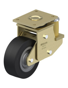 LSFE-SE 202K spyruoklinis pasukamas ratukas su guminiais