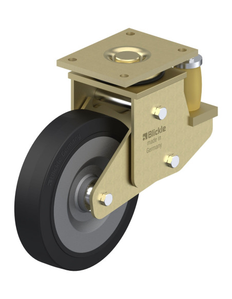 LSFE-SE 250K - Spyruoklinis pasukamas amortizuotas ratukas