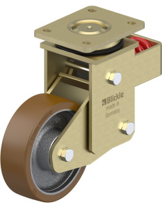 LSFN-GB 160K spyruoklinis pasukamas ratukas su poliuretano